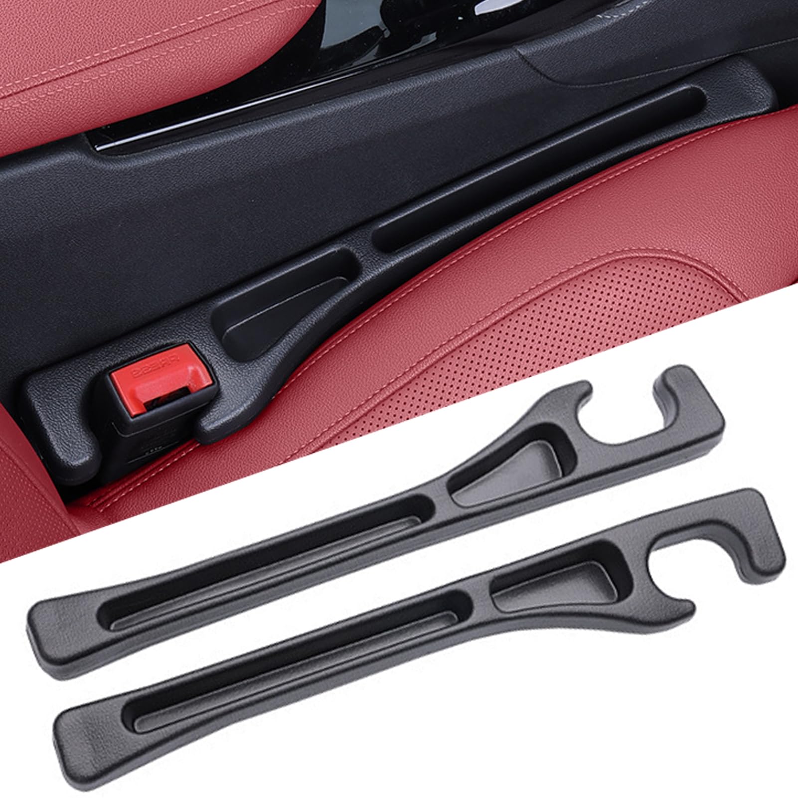 Drop Stopper 📱🚫- Universal Car Seat-Gap Filler Duo (Belt-Slot Safe)